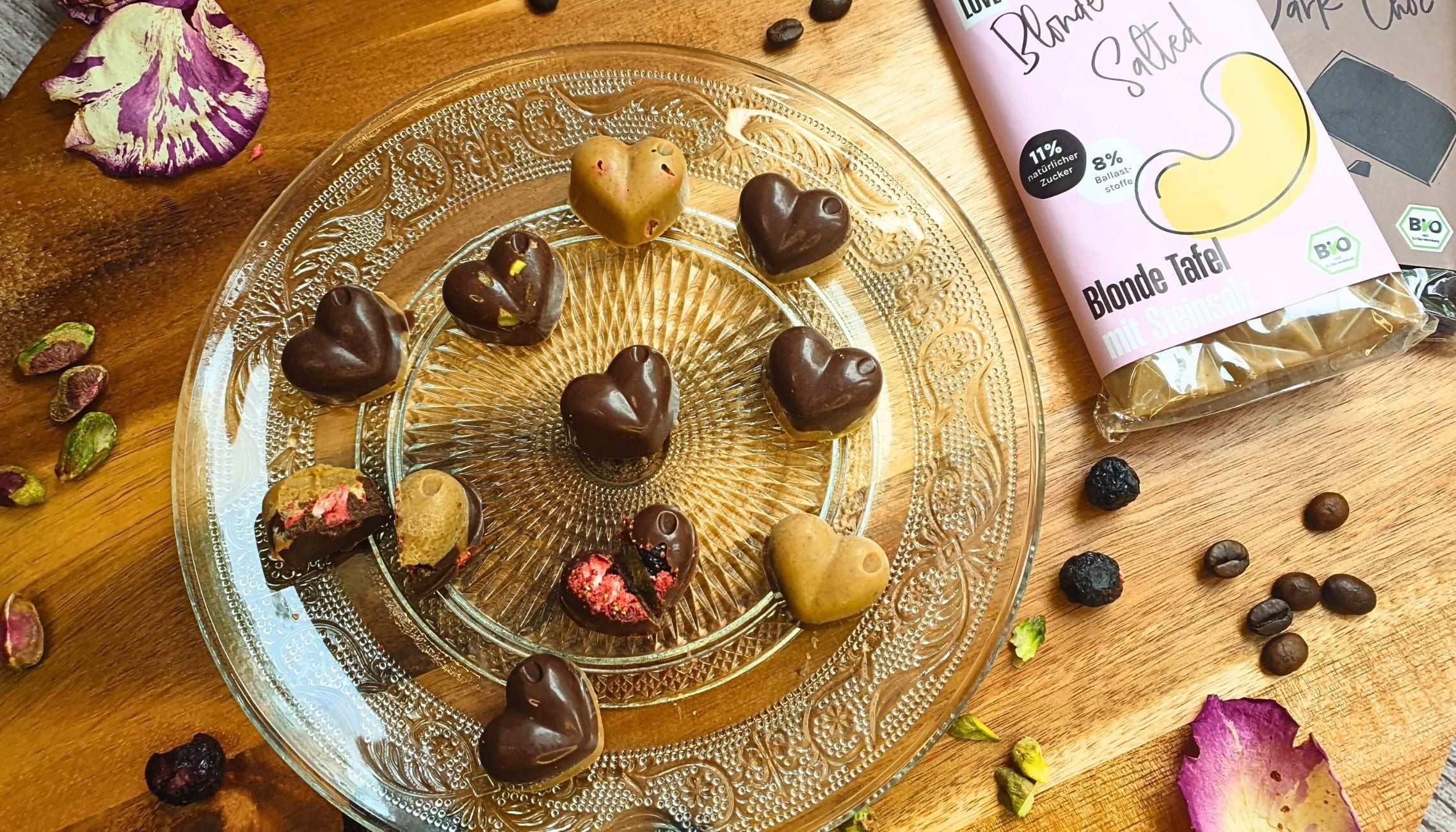 Schoko-Crunch-Herzen