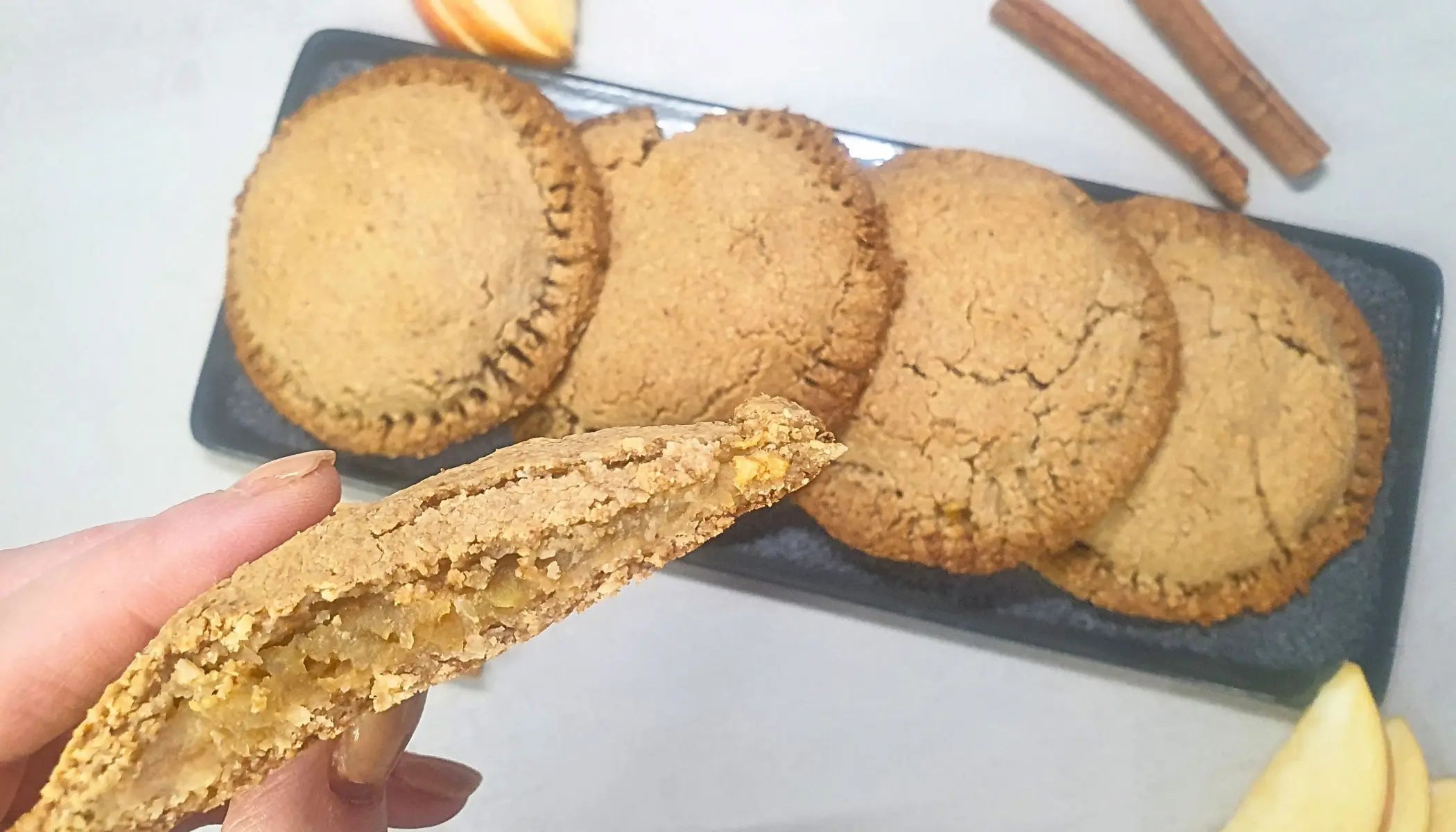 Zuckerfreie Apfeltaschen