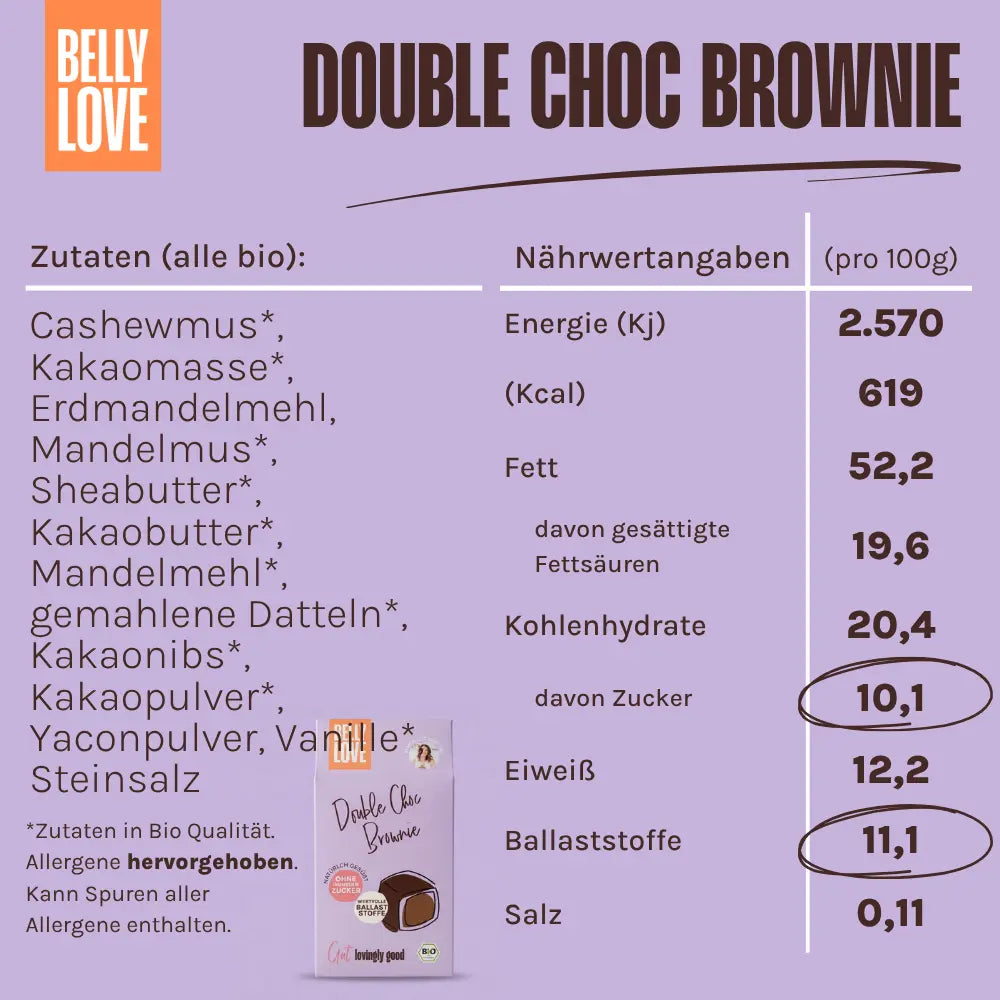 Double Choc Brownie Pral*né - Mama Zuckerfrei Edition (bio)