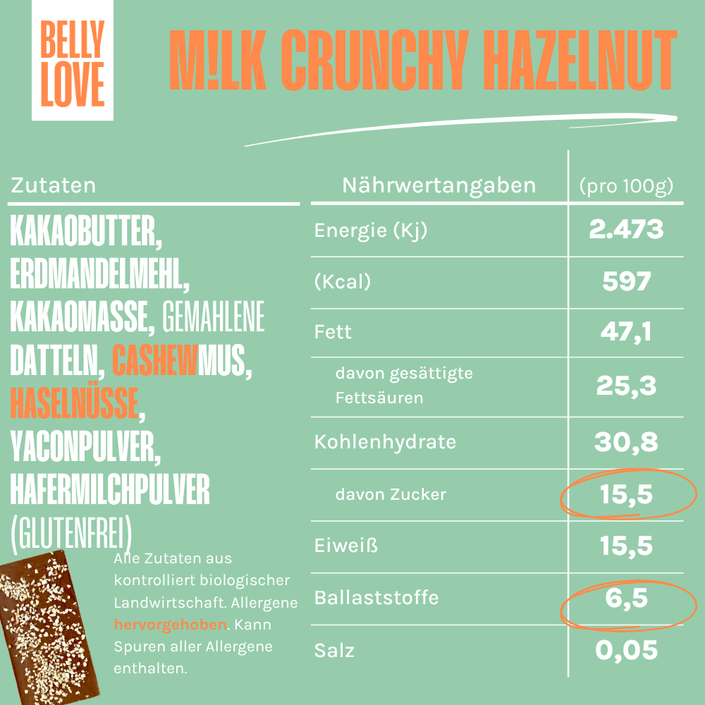 Belly Bar: M!lk Crunchy Hazelnut (bio)