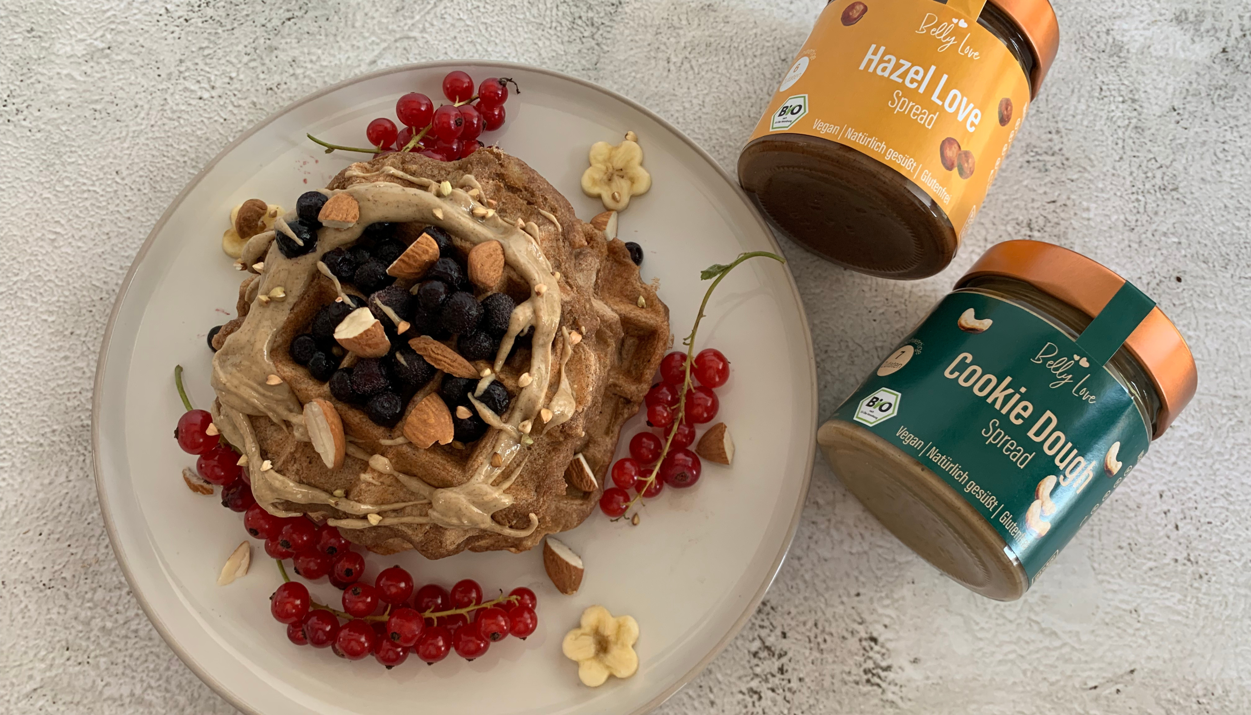 Glutenfreie, zuckerfreie und vegane Waffeln