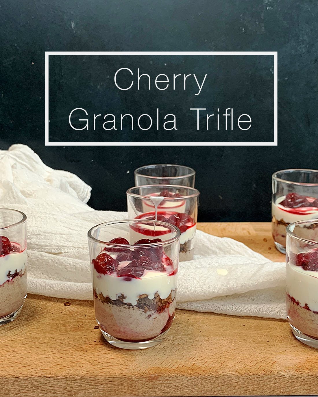 Cherry Granola Trifle