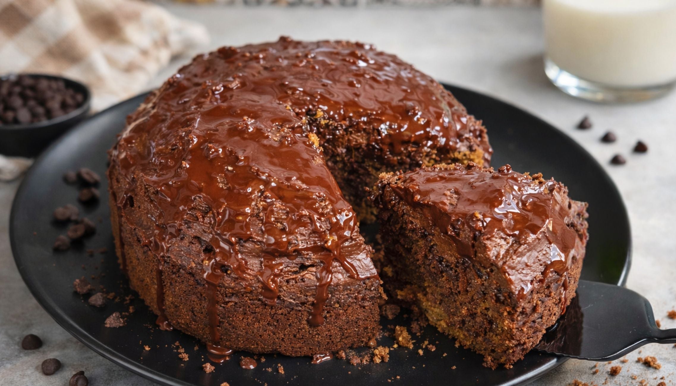 Veganes Schokokuchen-Rezept mit funktionellen Zutaten, ohne raffinierten Zucker, darmfreundlich und voller schokoladigem Genuss