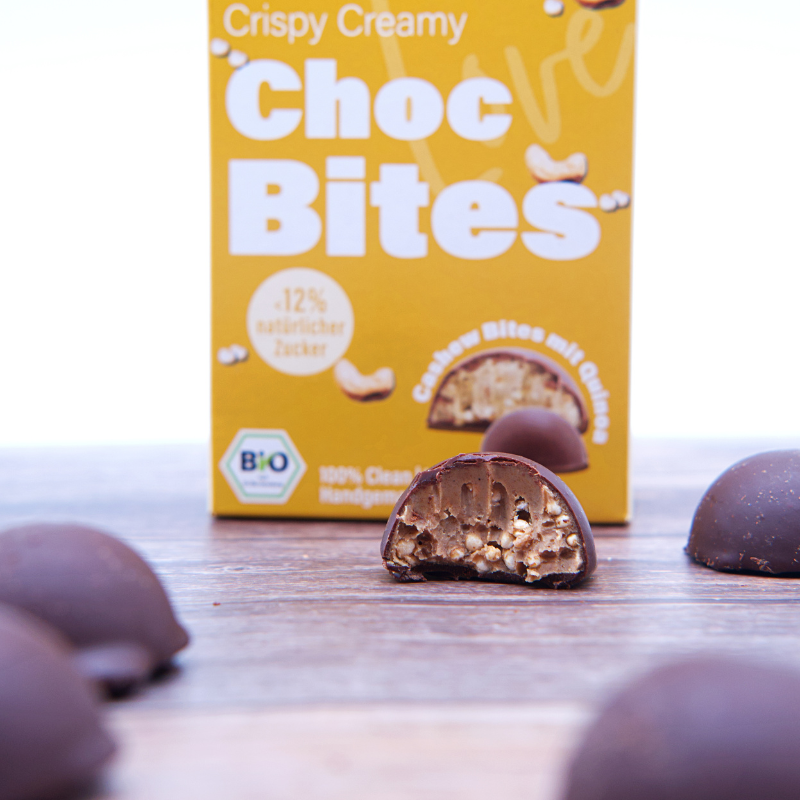 Crispy Creamy Choc Bites (bio)