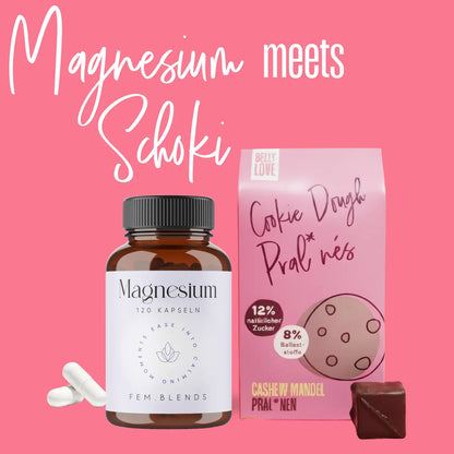 Magnesium-Präparat und Cookie Dough Pralinen im Bundle – Kombination aus Nahrungsergänzung und Schoko